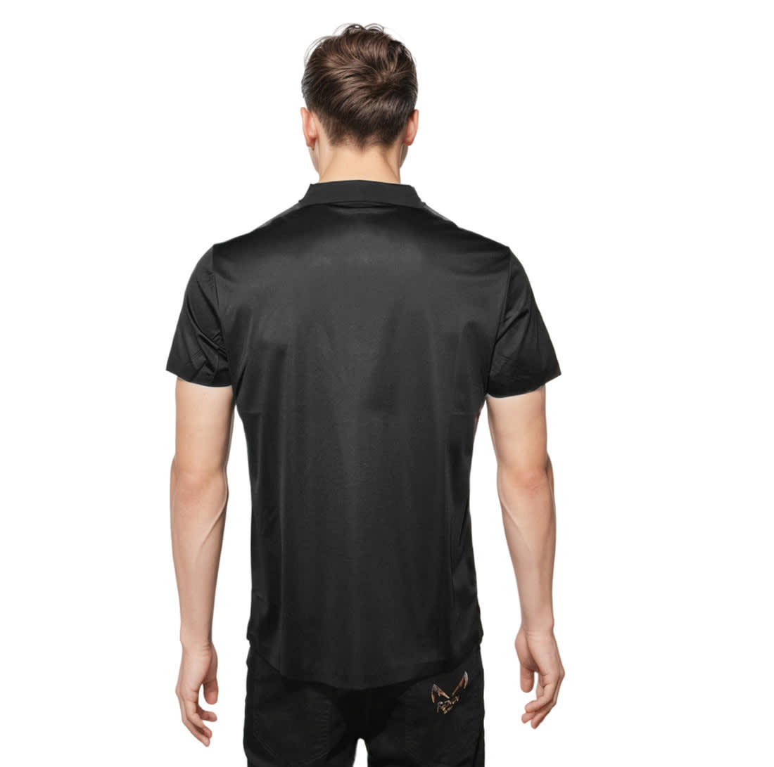 Versace Black Premium Quality Polo T-shirt-1