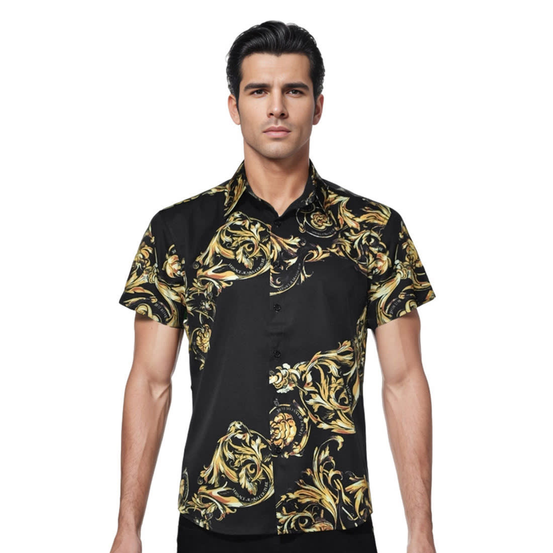 Versace Black & Yellow Premium Quality Shirt-0