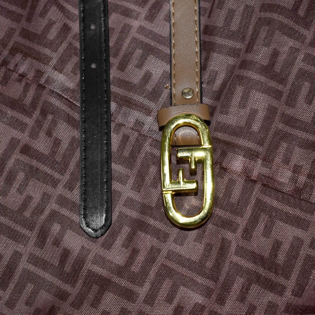 Fendi Brown Premium Quality Girls Dress-4