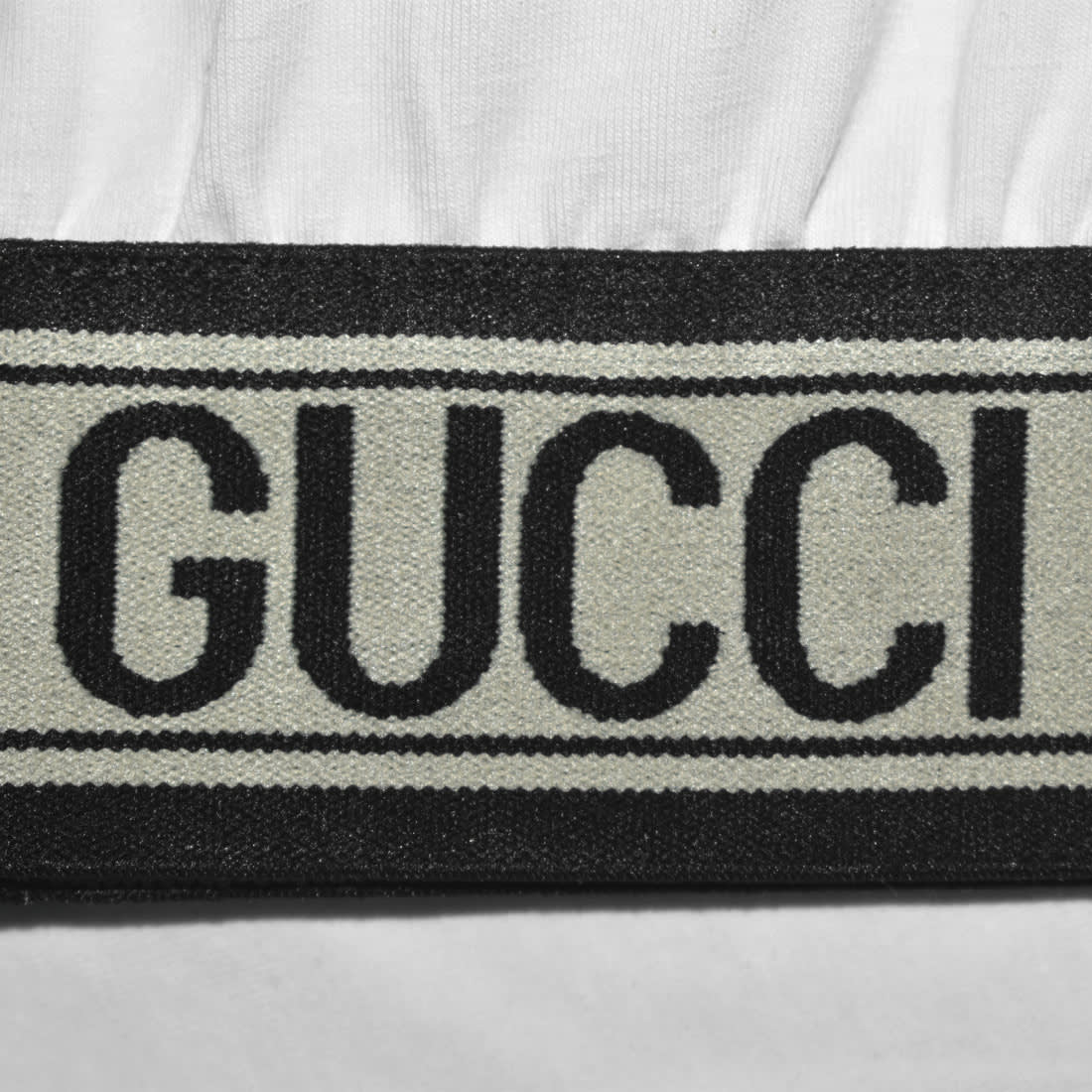 Gucci White Embossed Logo Premium Girls Co-ord Set-4