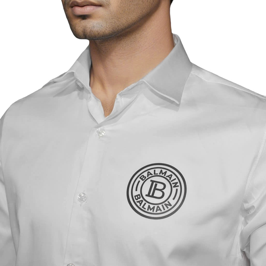 Balmain Paris White Premium Quality Shirt-4
