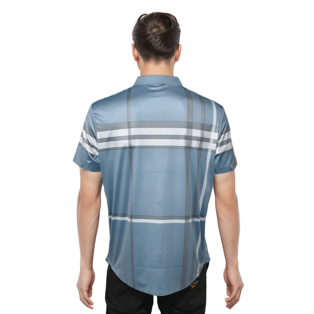 Burberry Blue Checks Premium Quality Shirt-1