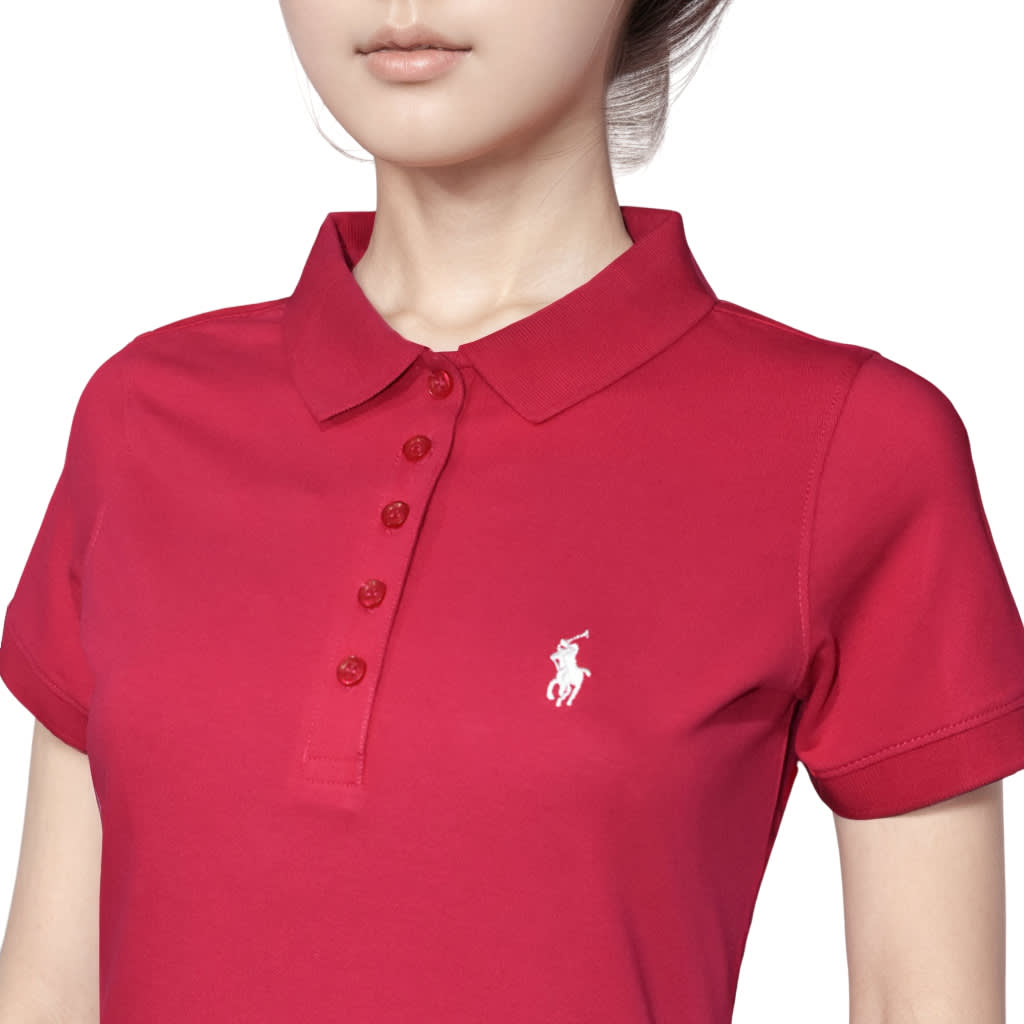Ralph Lauren Embroidery Logo Pink Premium Dress-3