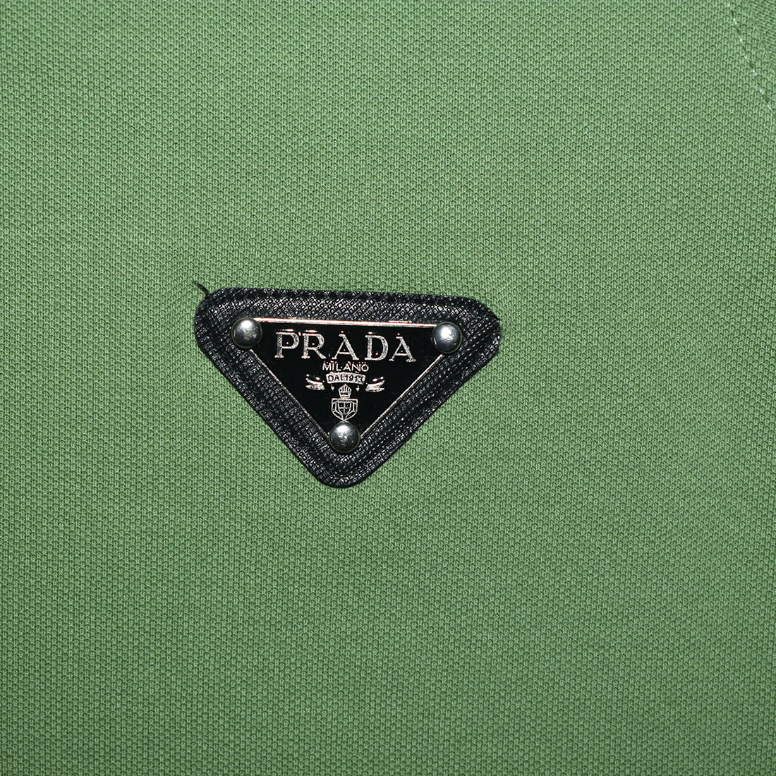 Prada Re-Nylon Logo Green Premium Dress-4