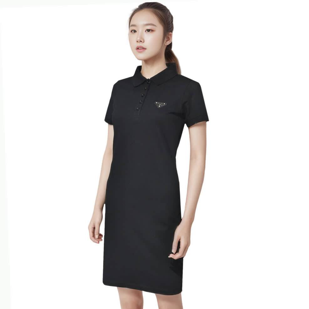 Prada Re-Nylon Logo Black Premium Dress-0