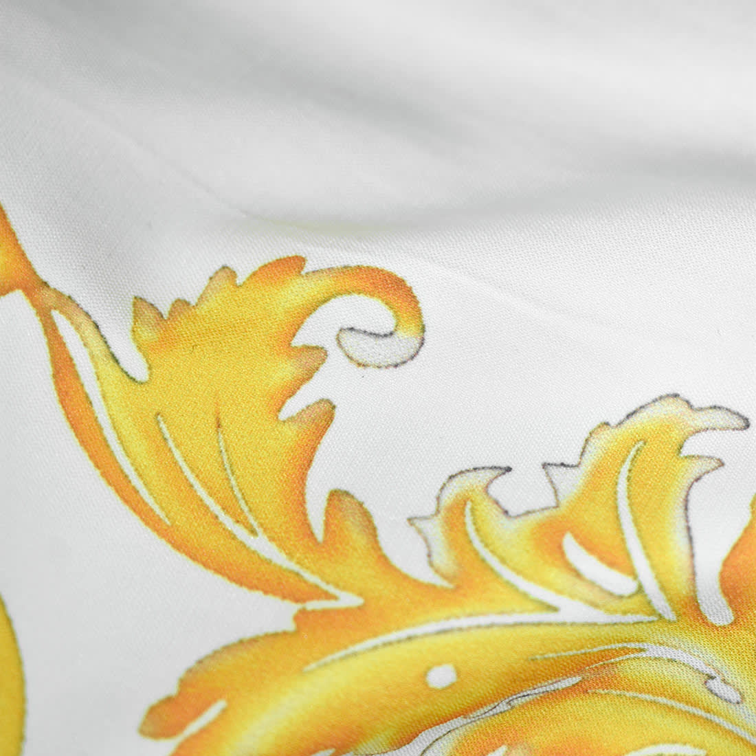 Versace Wild Baroque Print White Swim Mens Shorts-4