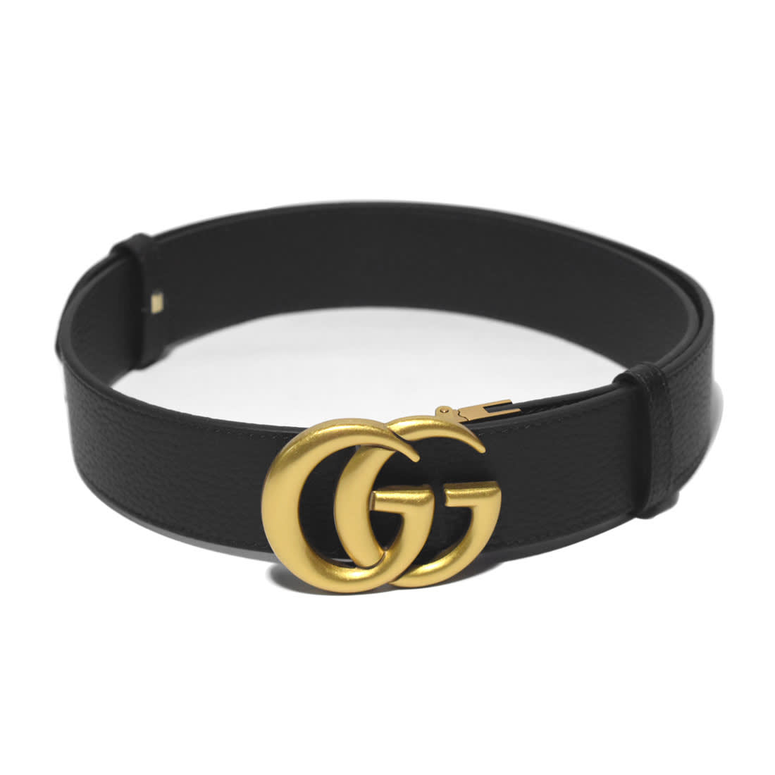 Gucci Black GG Marmont Wide Belt-0