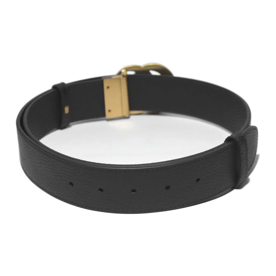 Gucci Black GG Marmont Wide Belt-1