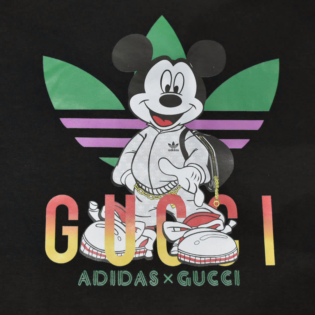 Gucci Mickey Mouse Print Black Girls Co-ord Set-3