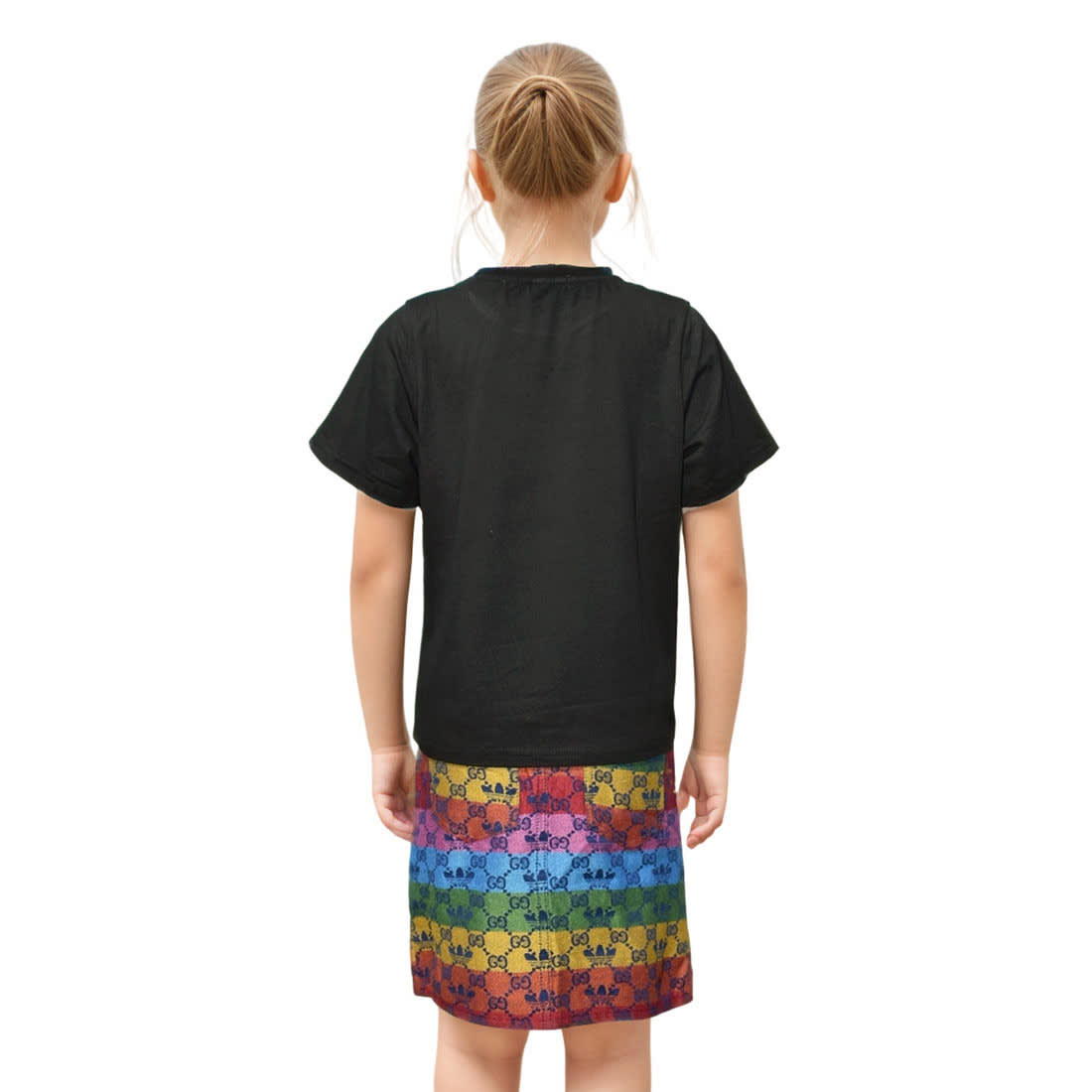 Gucci Mickey Mouse Print Black Girls Co-ord Set-1