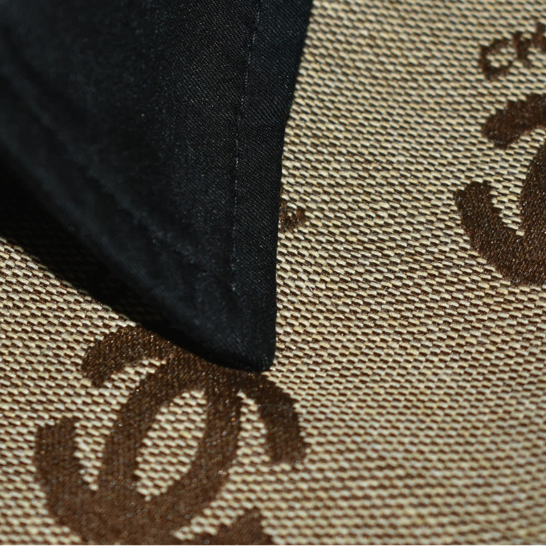 Chanel Embroidery Logo Print Brown Premium Girls Dress-3