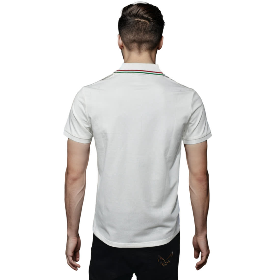 Gucci White Premium logo Embroidered T-shirt-1