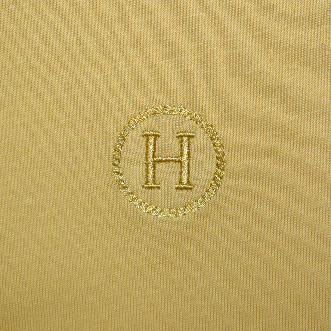 Hermes Yellow Premium Luxury Polo T-shirt-3