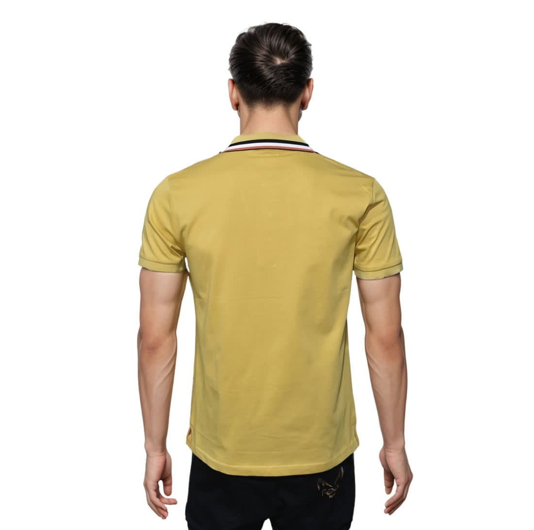 Hermes Yellow Premium Luxury Polo T-shirt-1