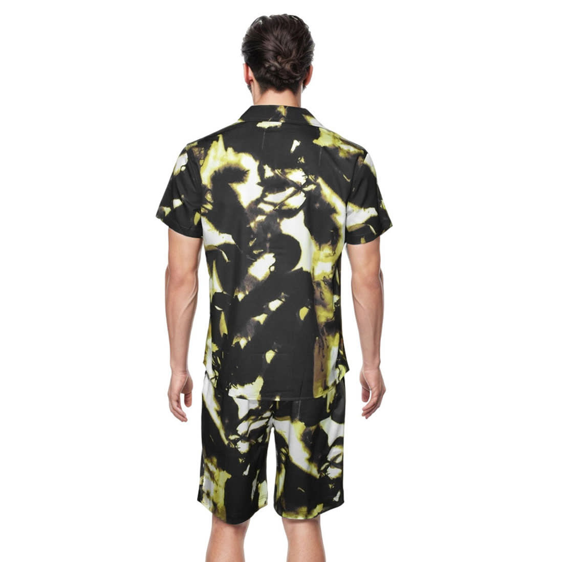 Amiri Premium Quality Mens Short Sleeve Shirt & Shorts Combo-1