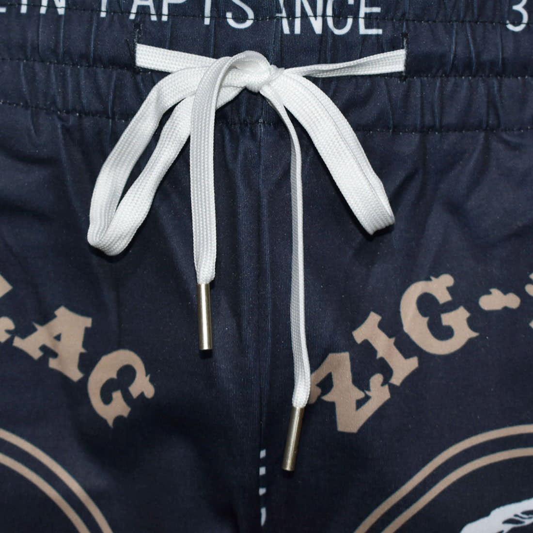 Amiri Zig Zag Print Black Silk Bowling Shirt & Shorts Combo-5