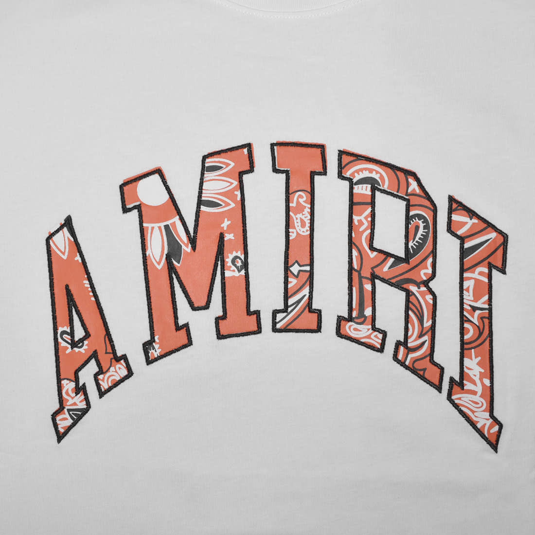 Amiri Print White Premium Quality Bandana T-shirt-3