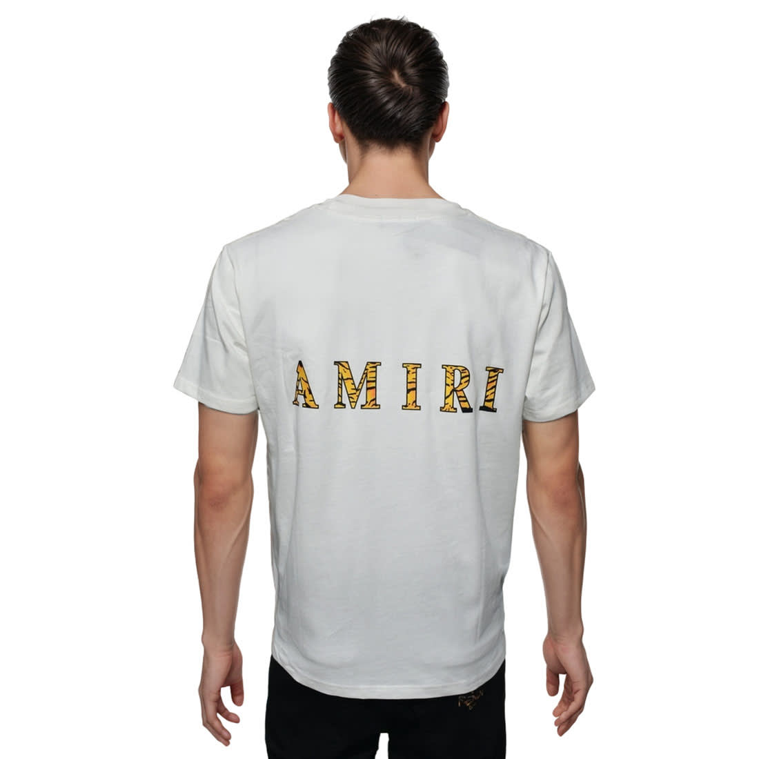 Amiri White Premium Bandana Logo T-shirt-1