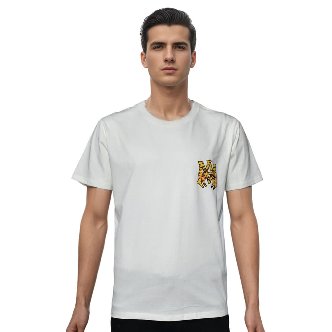 Amiri White Premium Bandana Logo T-shirt-0