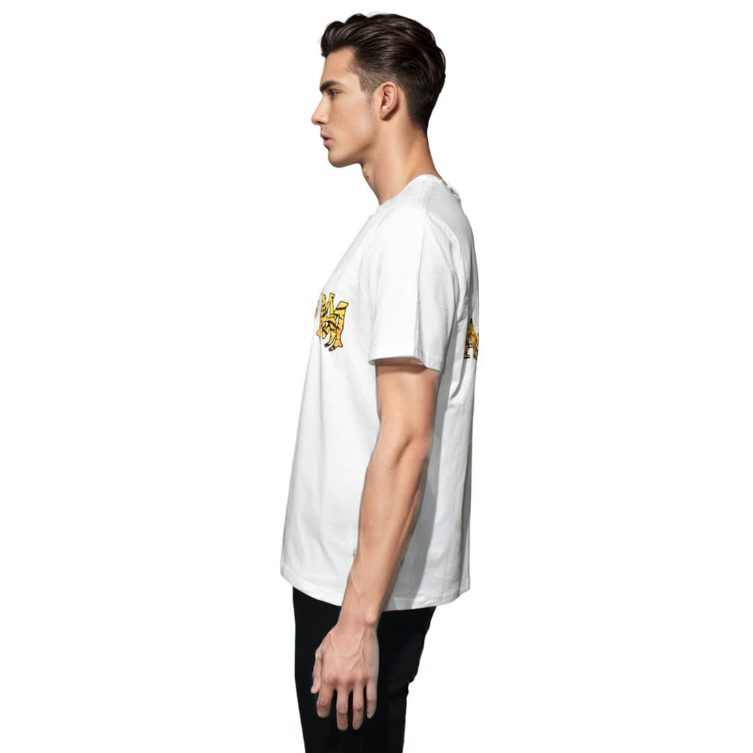 Amiri White Premium Bandana Logo T-shirt-2