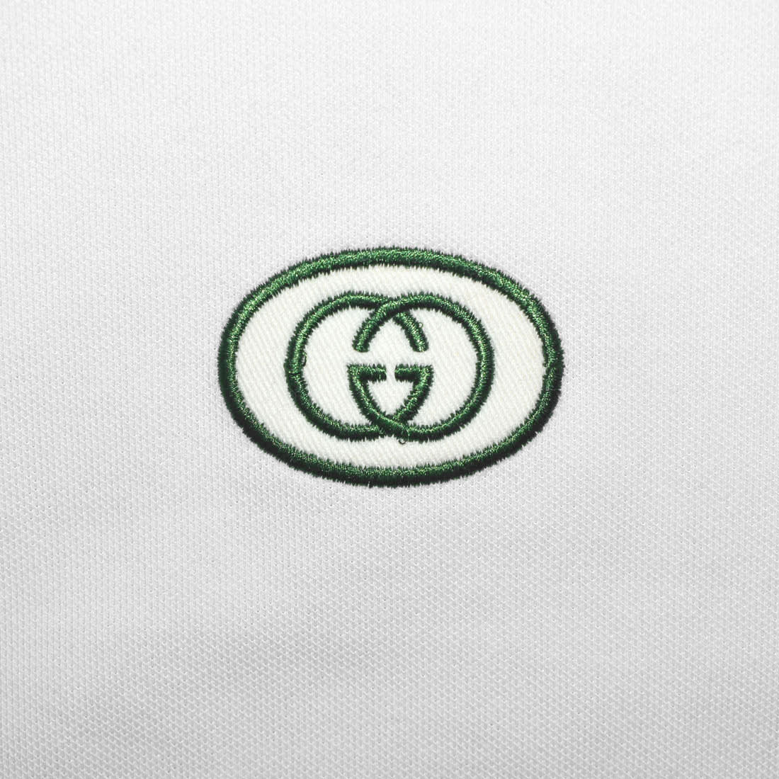 Gucci White Embossed Logo Premium Quality T-shirt-3