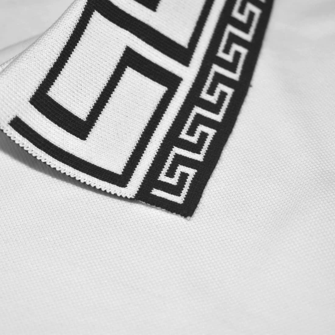 Versace Embroidered logo White Premium Polo T-shirt-4