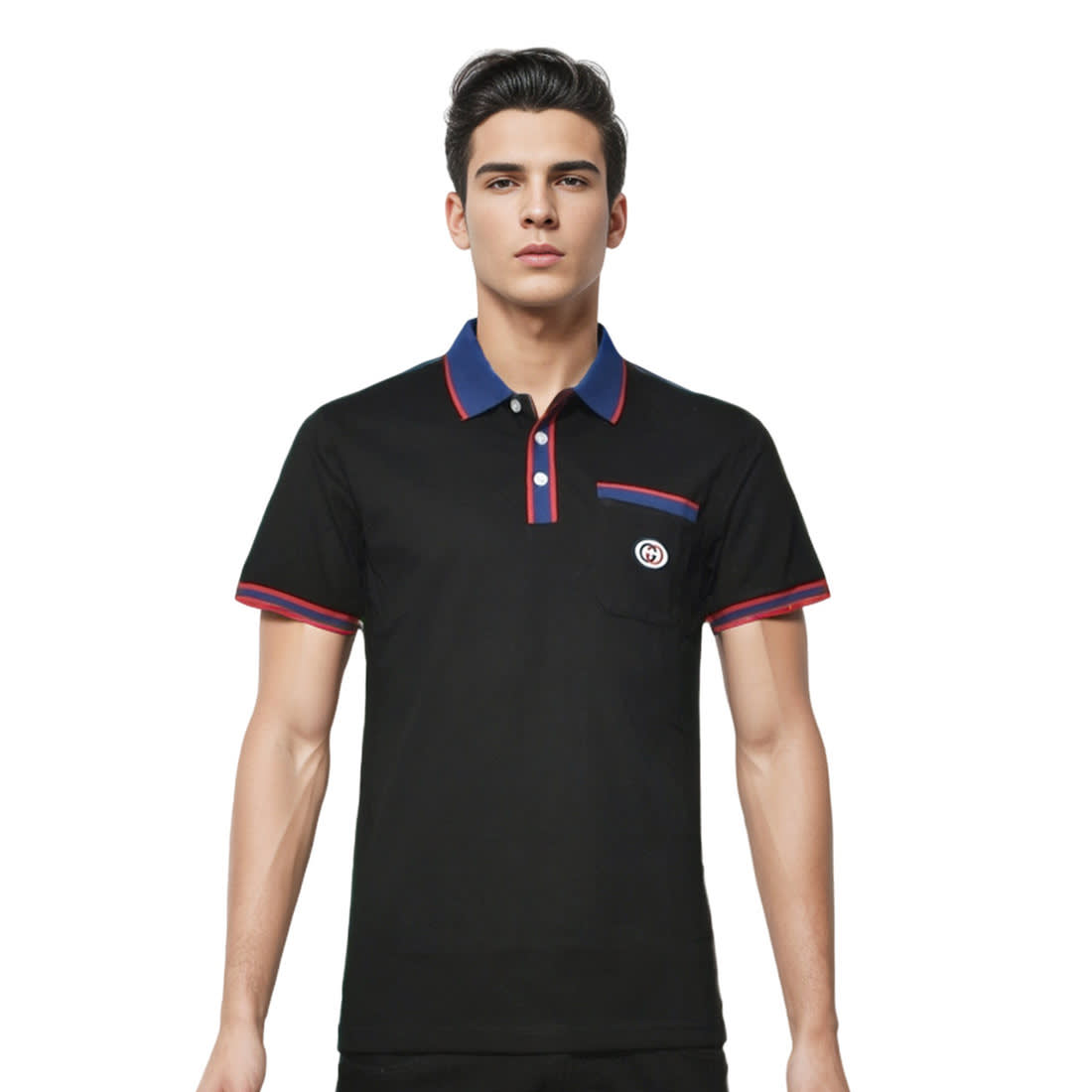 Gucci Black Premium Quality Polo Tees-0