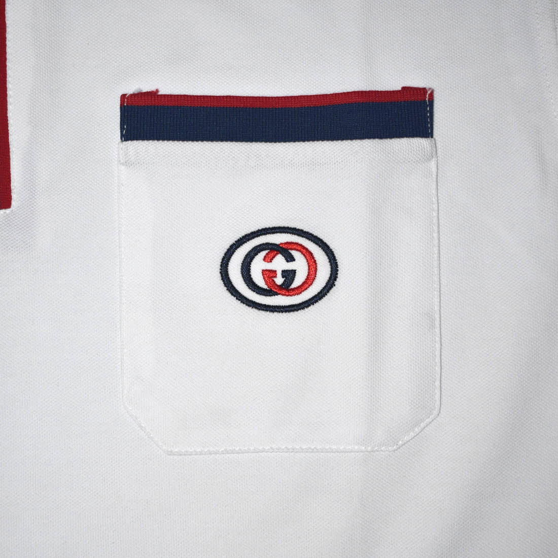 Gucci White Premium Quality Polo Tees-3