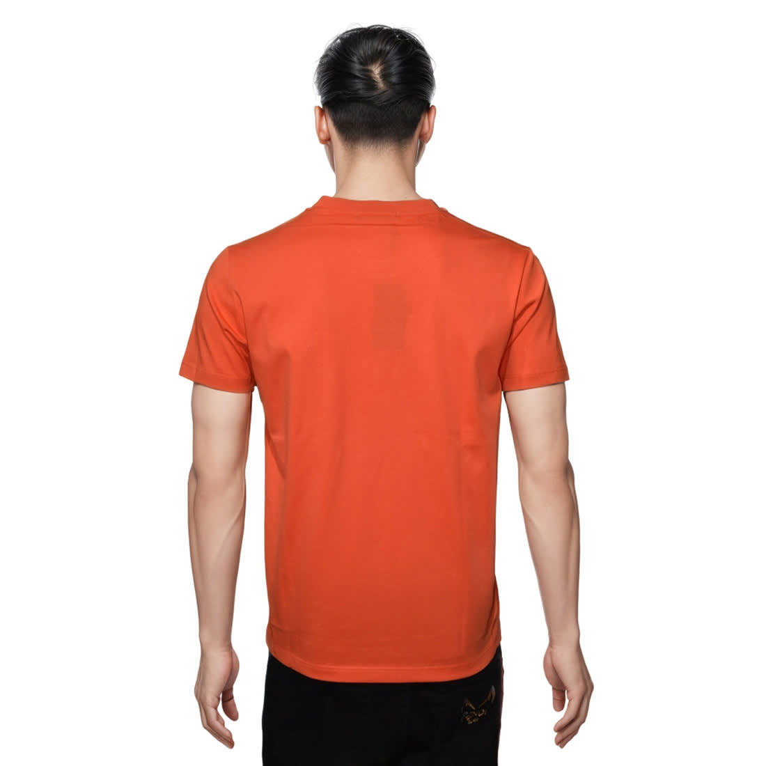 Prada Orange Logo Re-Nylon Detail Premium T-shirt-1