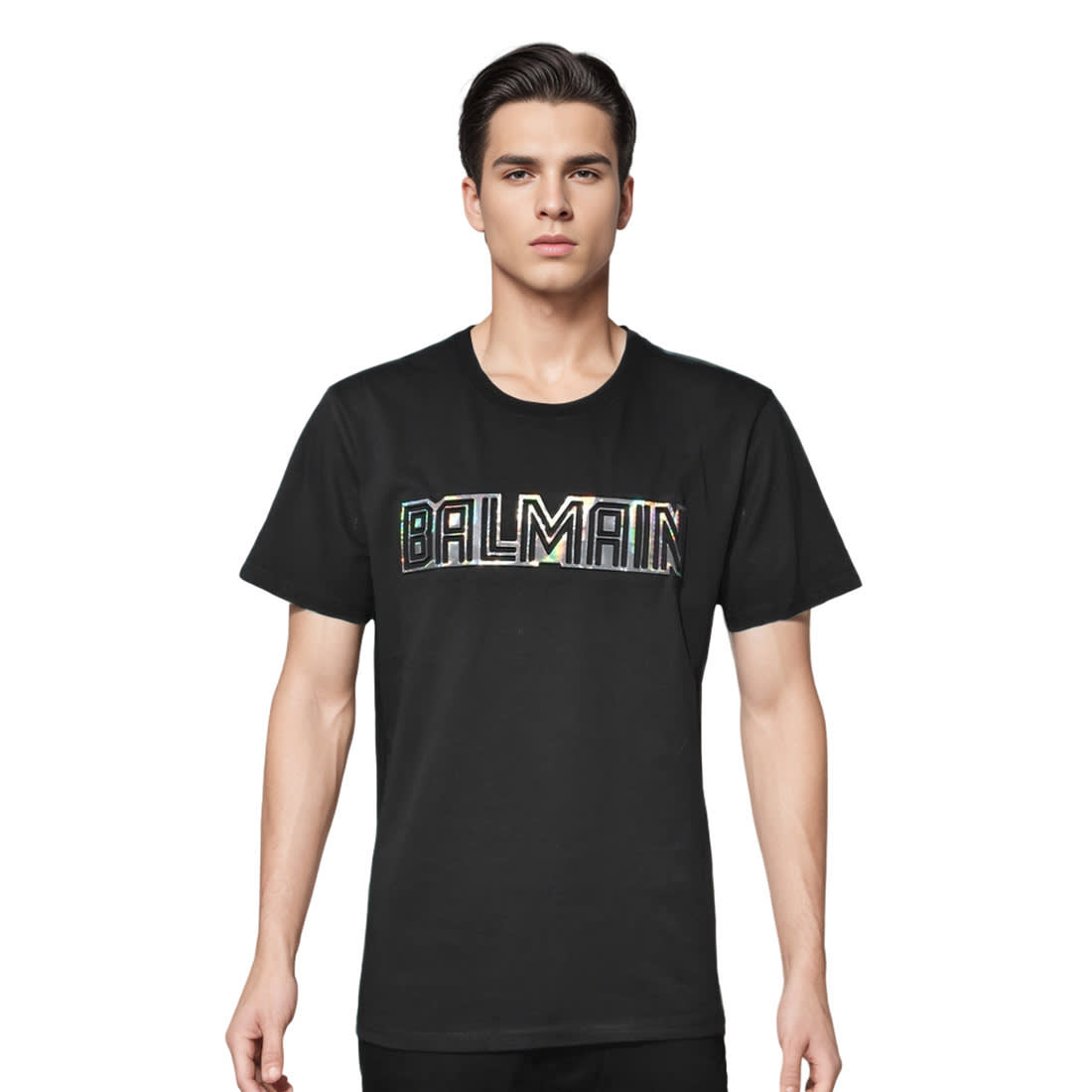 Balmain Paris Black Premium Quality Tees-0