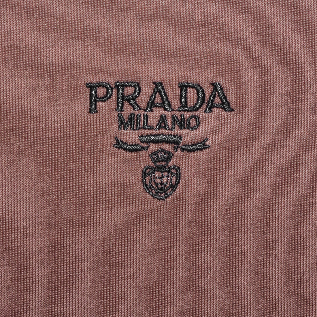 Prada Brown Embroidery Logo Premium Polo T-shirt-3