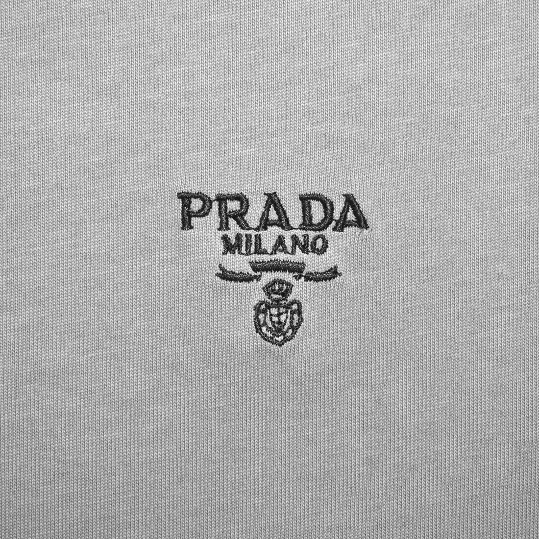 Prada Green Embroidery Logo Premium Polo T-shirt-3