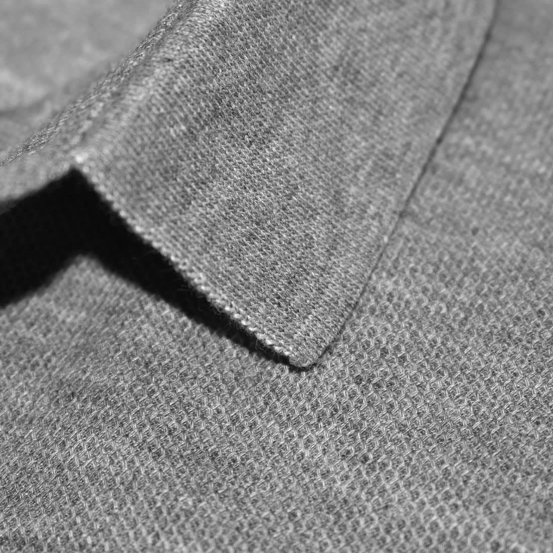 Brunello Cucinelli Grey Embroidery Premium Polo T-shirt-4