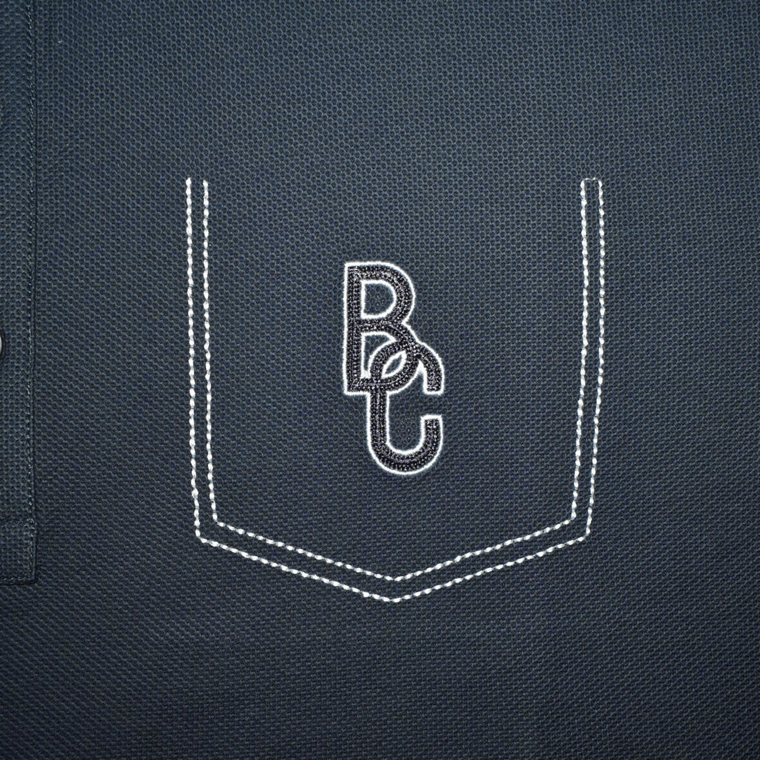 Brunello Cucinelli Dark Grey Embroidery Premium Polo T-shirt-3