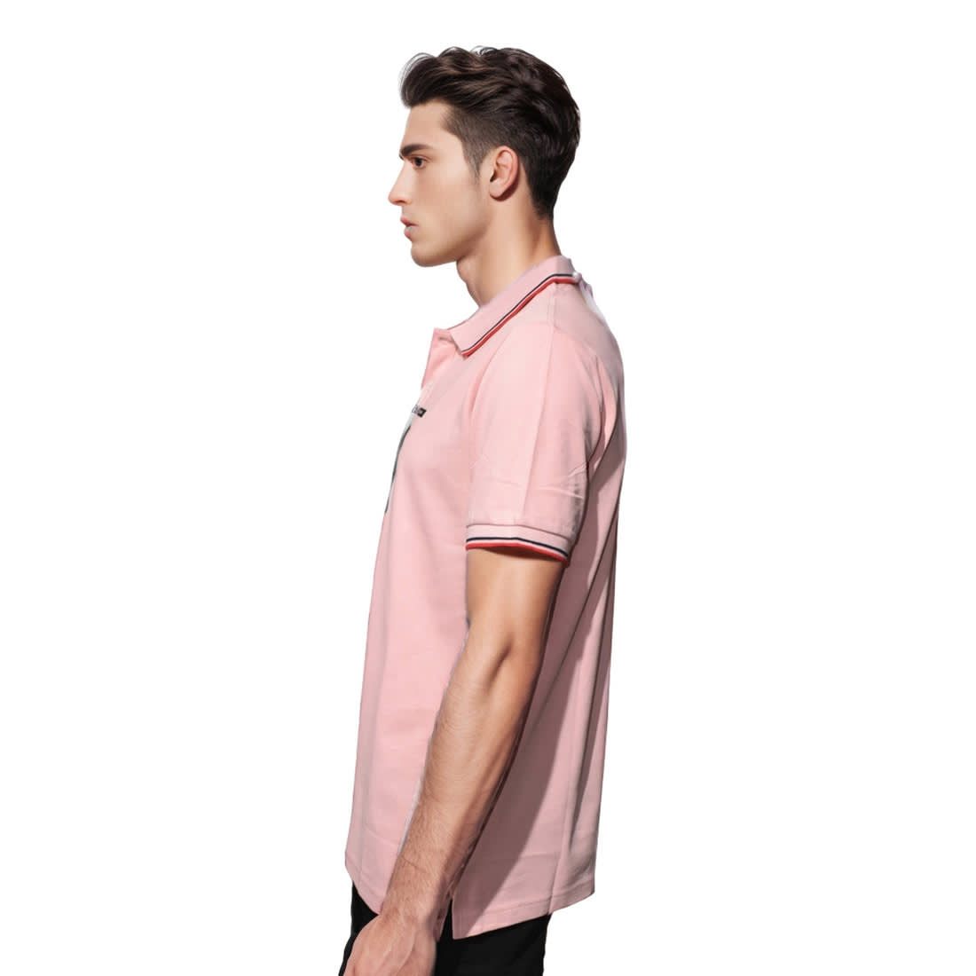 Prada Embossed Logo Pink Premium T-shirt-2