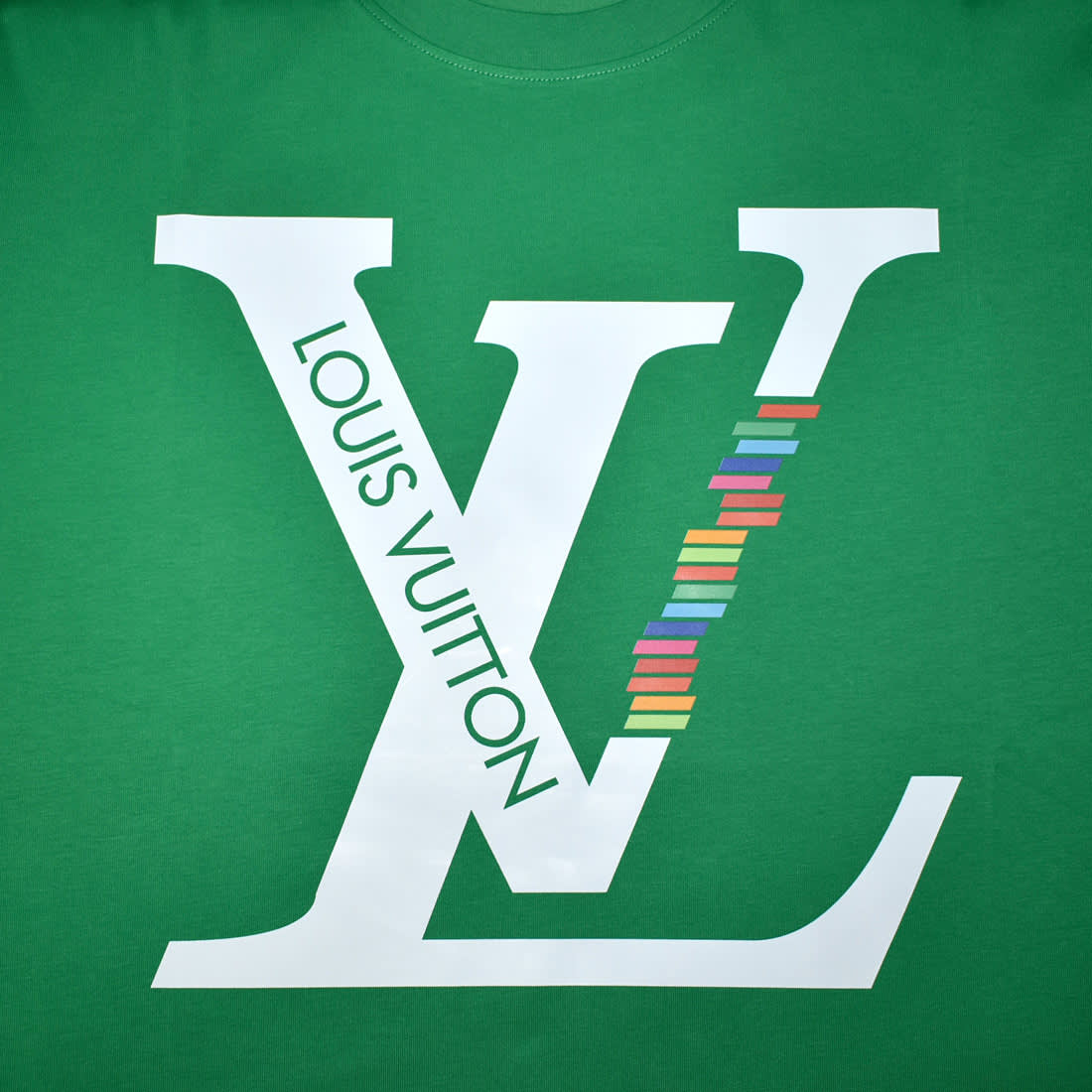 Louis Vuitton Green Premium Quality T-shirt-3