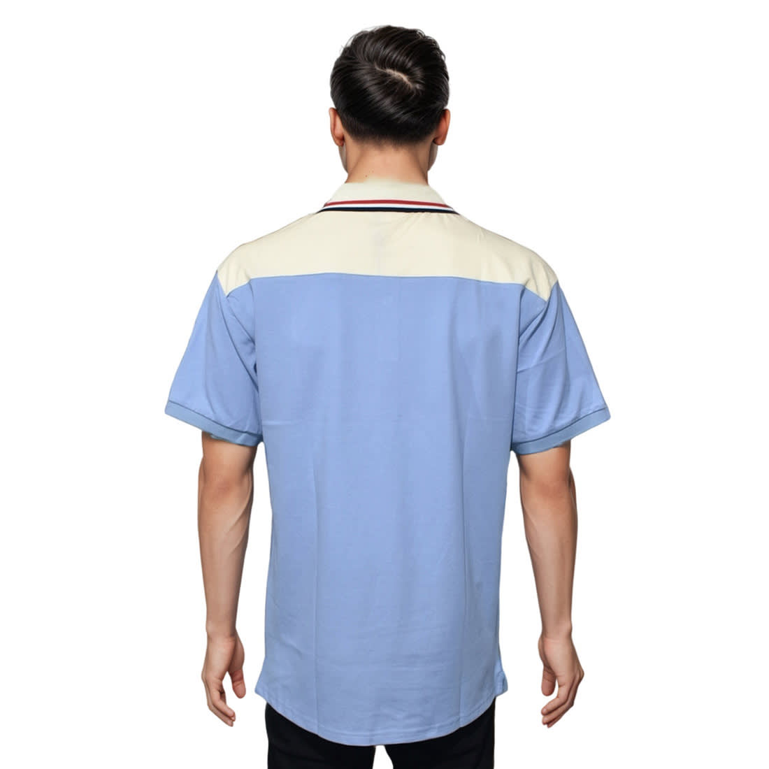Moncler Logo Print Sky Blue Premium Quality T-shirt-1