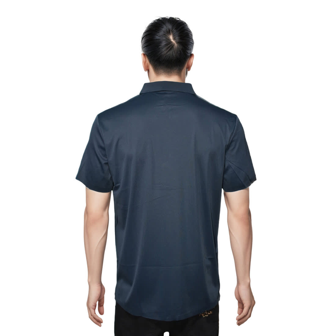 Burberry Embossed Logo Navy Blue Premium Quality Polo T-shirt-1