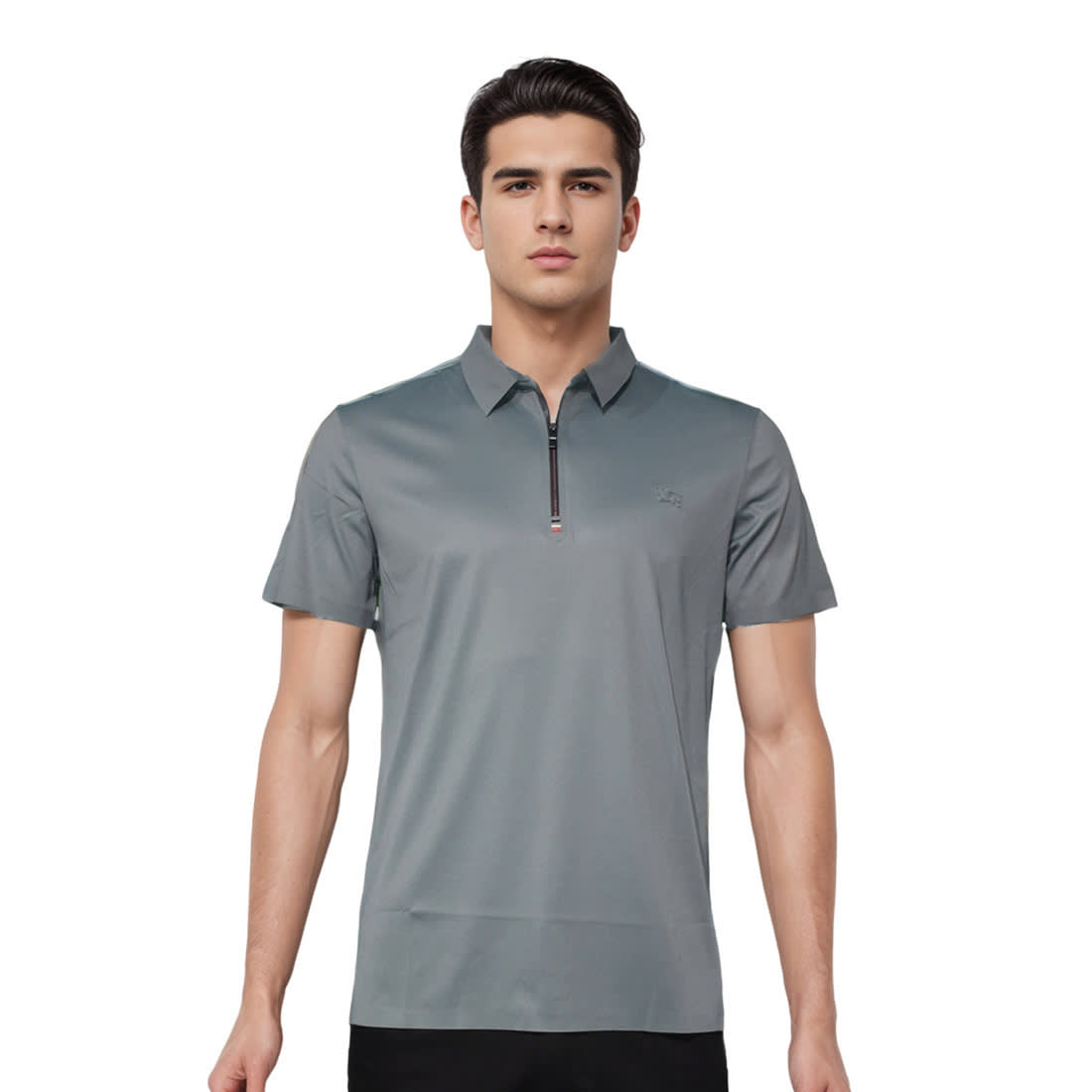 Burberry Embossed Logo Green Premium Quality Polo T-shirt-0