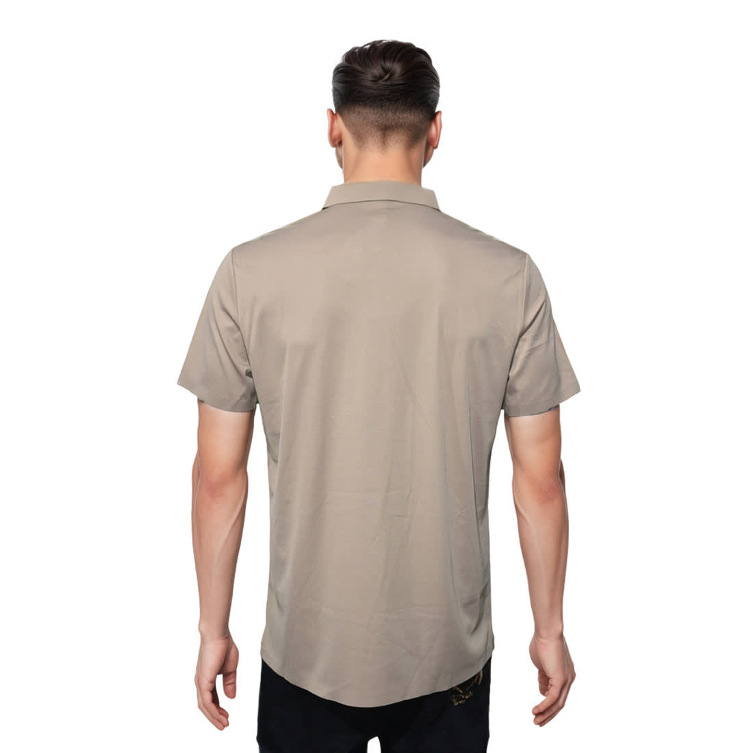 Burberry Embossed Logo Brown Premium Quality Polo T-shirt-1