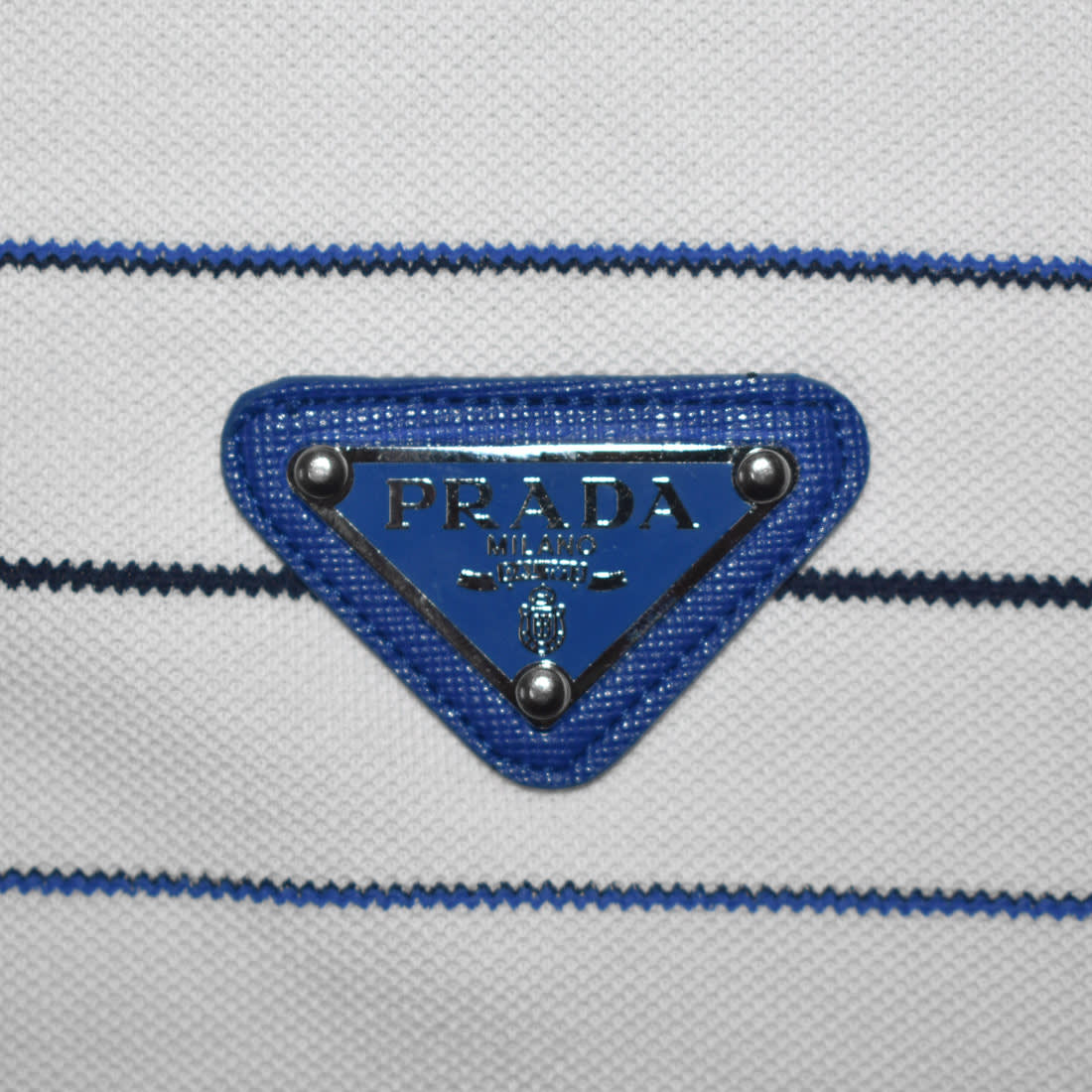 Prada White Re-Nylon Premium Quality Polo T-shirt-3