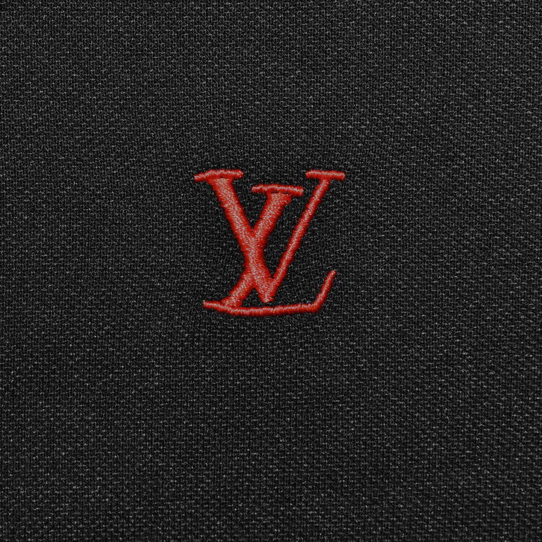 Louis Vuitton Black Premium Quality Polo Tees-3
