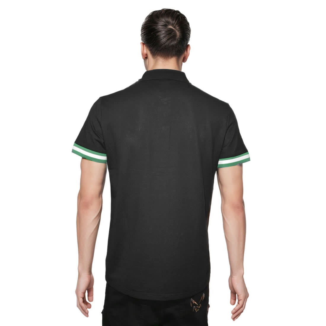 Louis Vuitton Jacquard Duck Black Premium Polo T-shirt-1