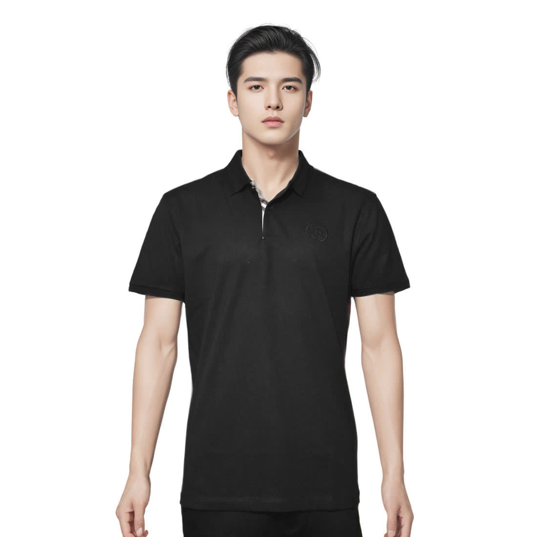 Burberry Black Premium Quality Polo Tees-0
