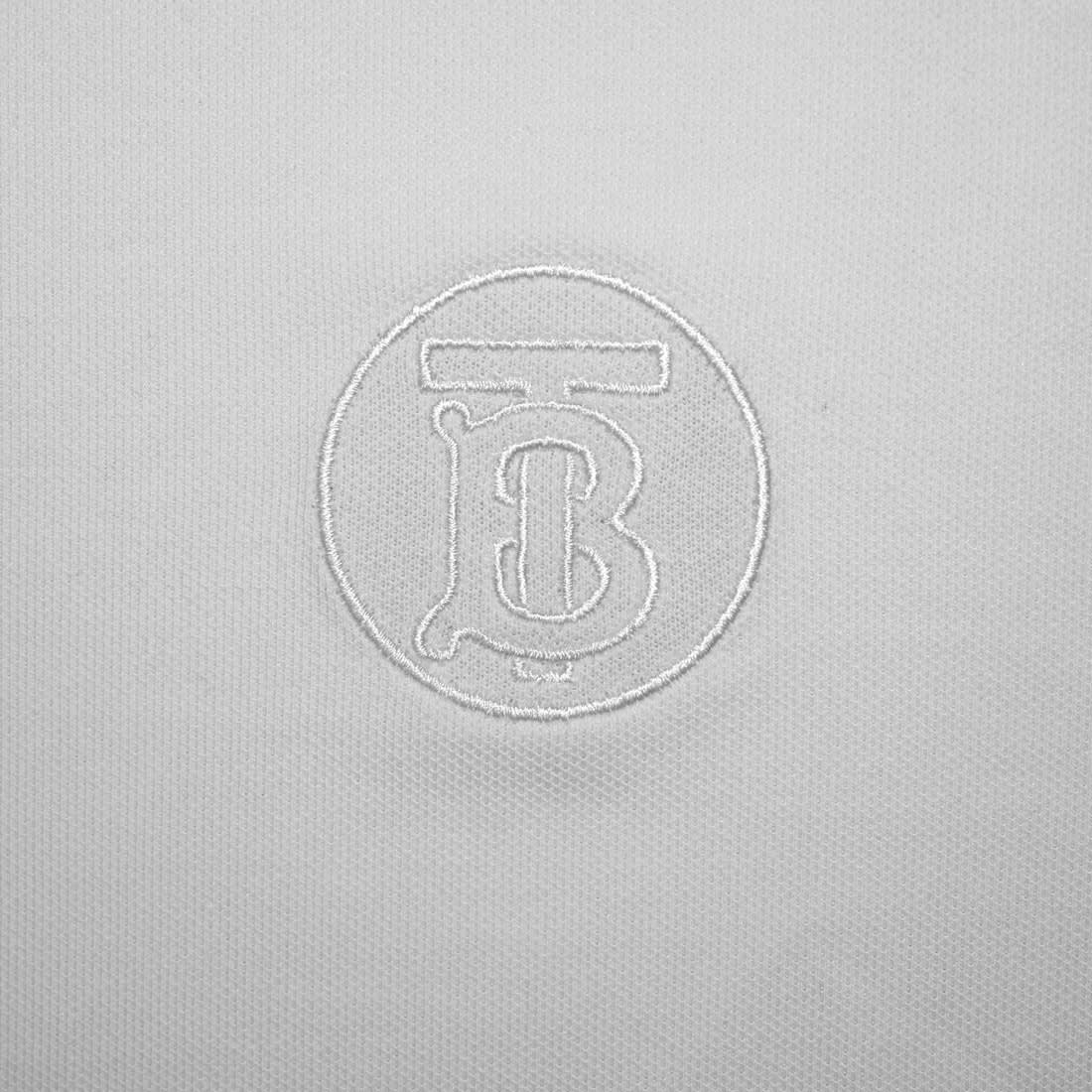 Burberry White Premium Quality Polo Tees-4