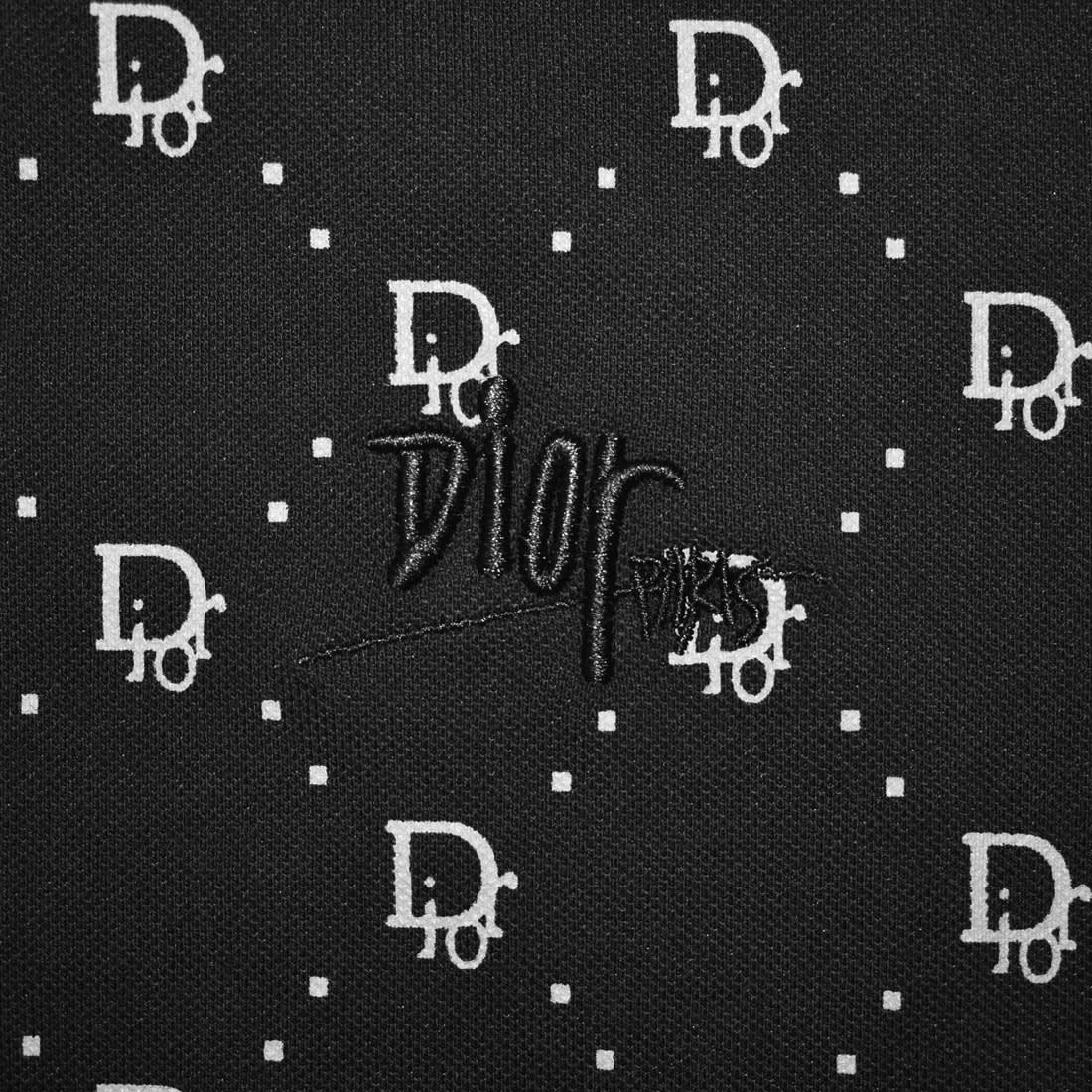 Dior Printed Black Premium Quality Polo Tees-3