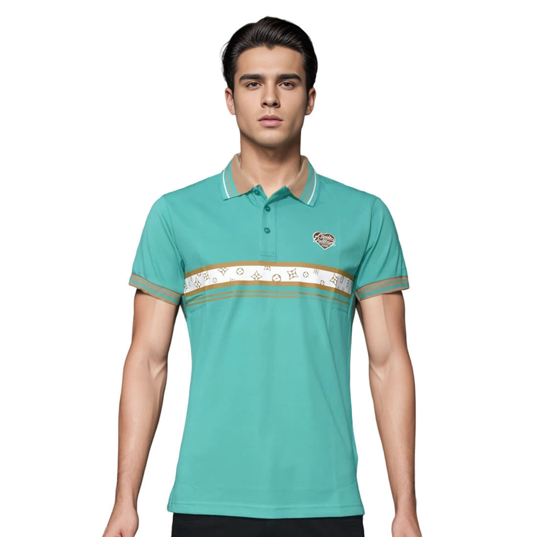 Louis Vuitton Green Premium Quality Tees-0