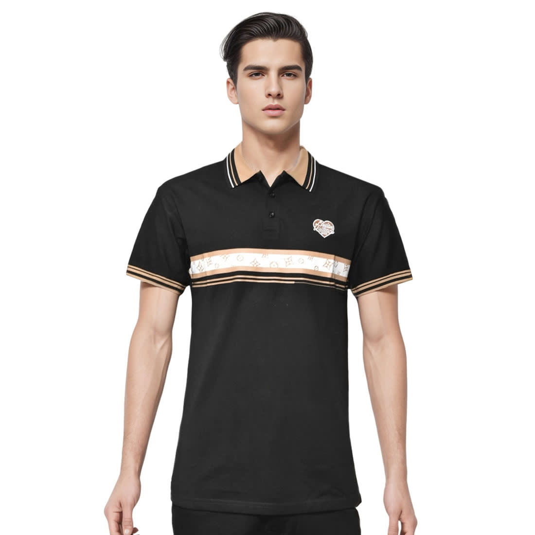 Louis Vuitton Black Premium Quality Tees-0