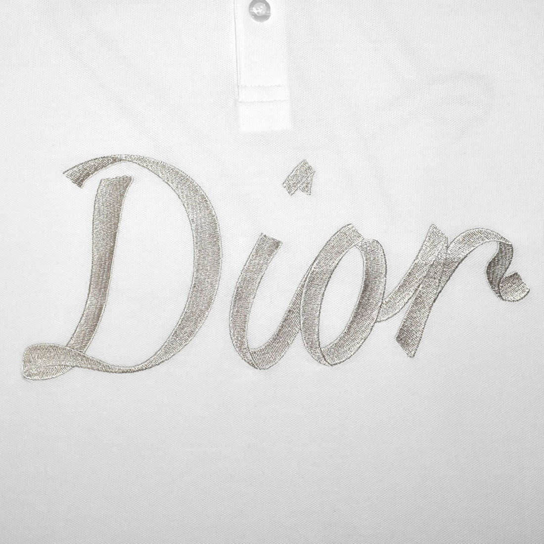 Dior Printed White Premium Quality Polo T-shirt-3