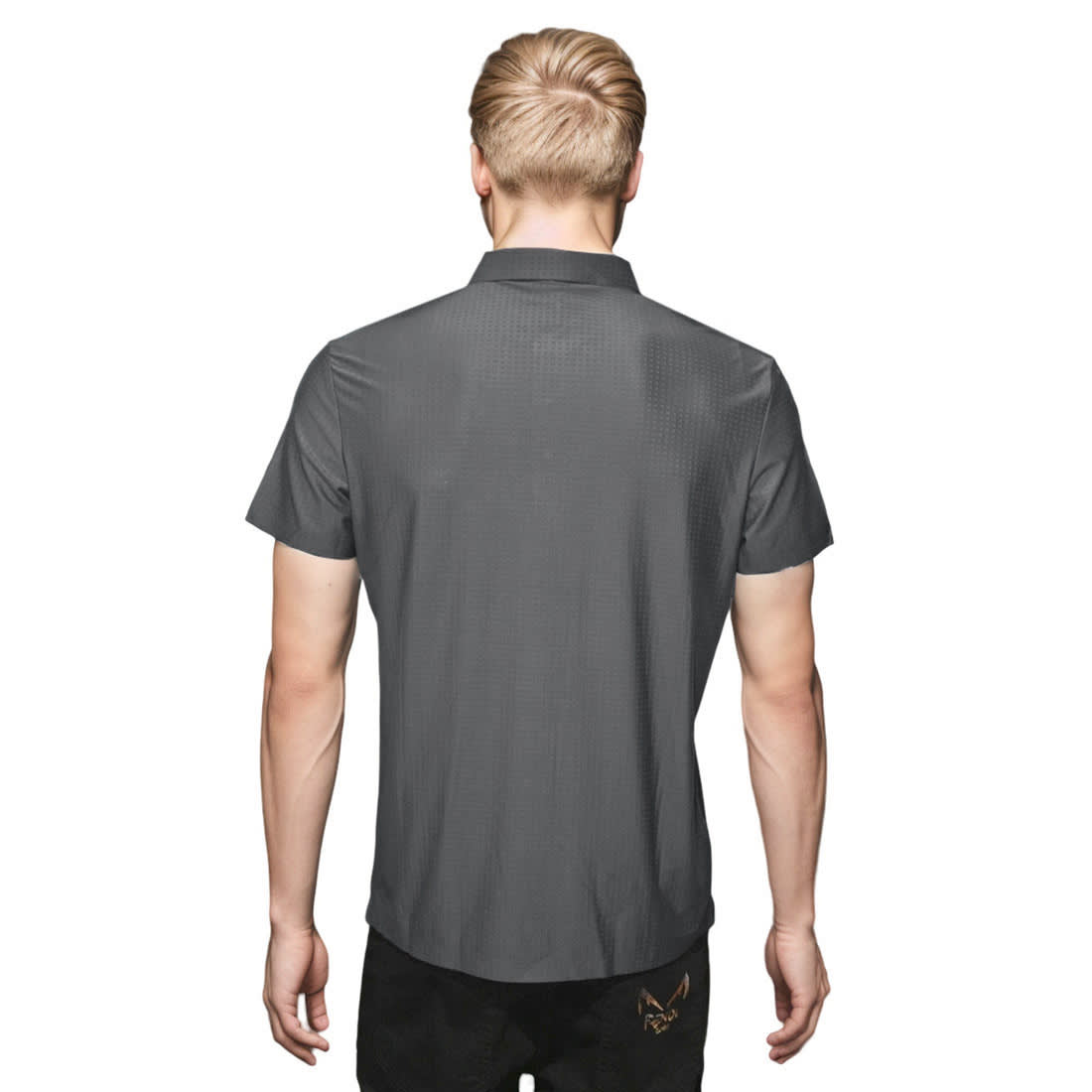 Emporio Armani Grey Premium Quality Polo Tees-1